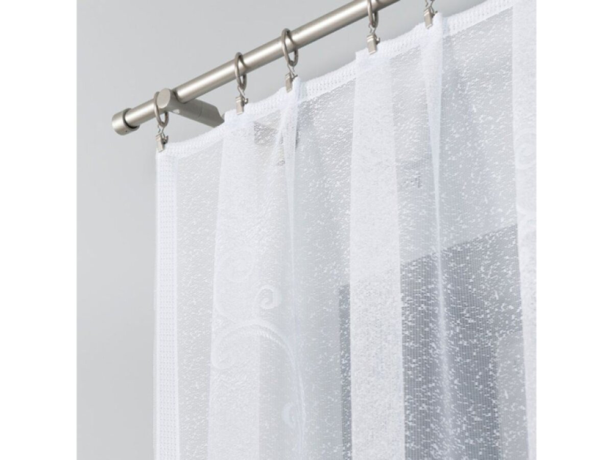 Dekorační oblouková krátká záclona na žabky WANDA 160 bílá 300x160 cm MyBestHome