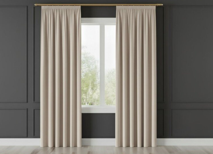 Dekorační závěs s řasící páskou VALMONT 140 cm x 250 nebo 260 cm color 016 krémová (cena za 1 kus) MyBestHome