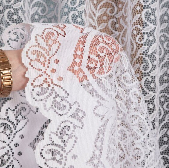 Dekorační žakárová záclona na žabky BOGUMILA LONG bílá 300x250 cm (cena za 1 kus dlouhé záclony) MyBestHome