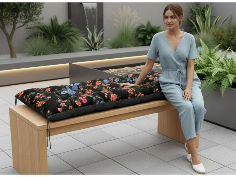 Prošívané sezení na lavici WILSON vzor 119 různé rozměry, polstr na zahradní lavici - sedák Mybesthome