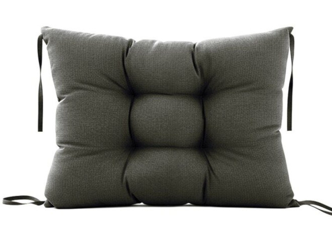 Paletová prošívaná opěrka ANGELO 60x40 cm, barva 02A antracit, MyBestHome