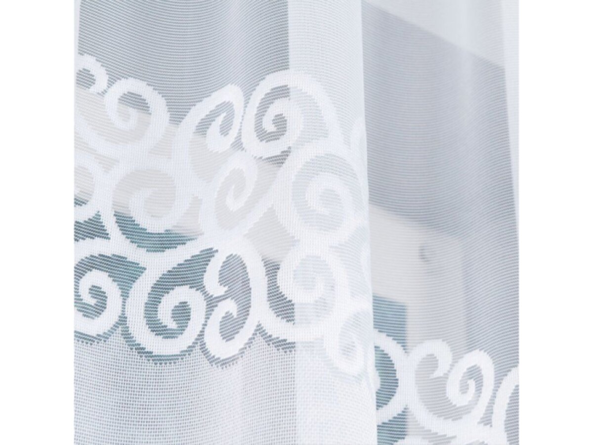 Dekorační oblouková krátká záclona na žabky DANIELA 110 bílá 300x110 cm MyBestHome