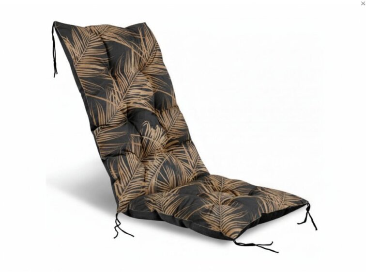 Zahradní prošívaný podsedák na židli s opěrkou 50x50x80 cm CALLUM vzor 138 Mybesthome