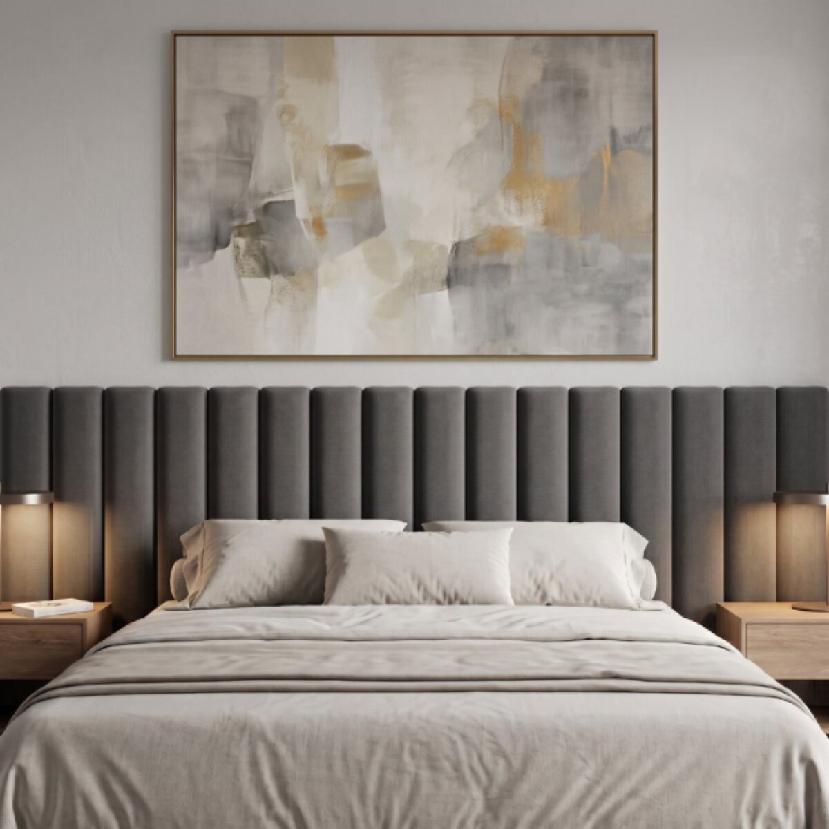 Čalouněný nástěnný panel různé rozměry x šířka 20 cm grafitová obdélník MyBestHome