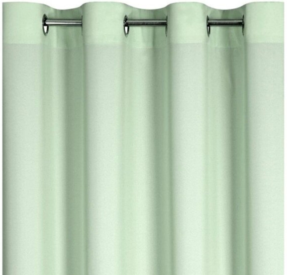 Dekorační dlouhý jednobarevný závěs s kroužky EASY TOP světlá mátová 1x140x250 cm (cena za 1 kus) MyBestHome