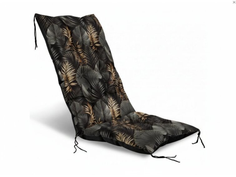 Zahradní prošívaný podsedák na židli s opěrkou 50x50x80 cm CALLUM vzor 139 Mybesthome