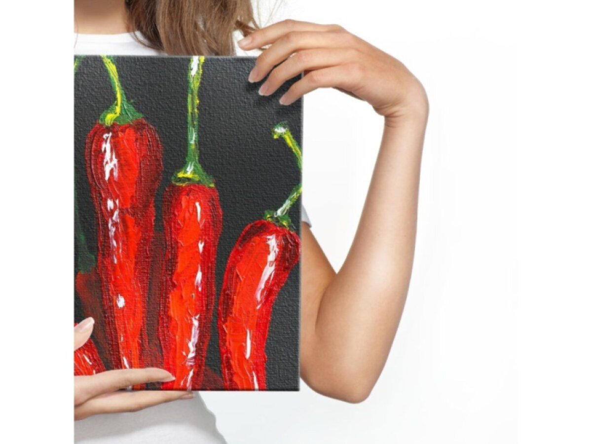 Moderní obraz na plátně do kuchyně Chilli Papričky