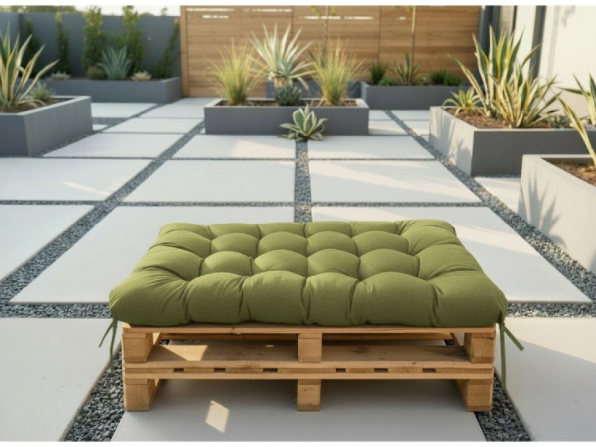 Paletový prošívaný sedák ALEX 120x80 cm color 19 limonka Mybesthome