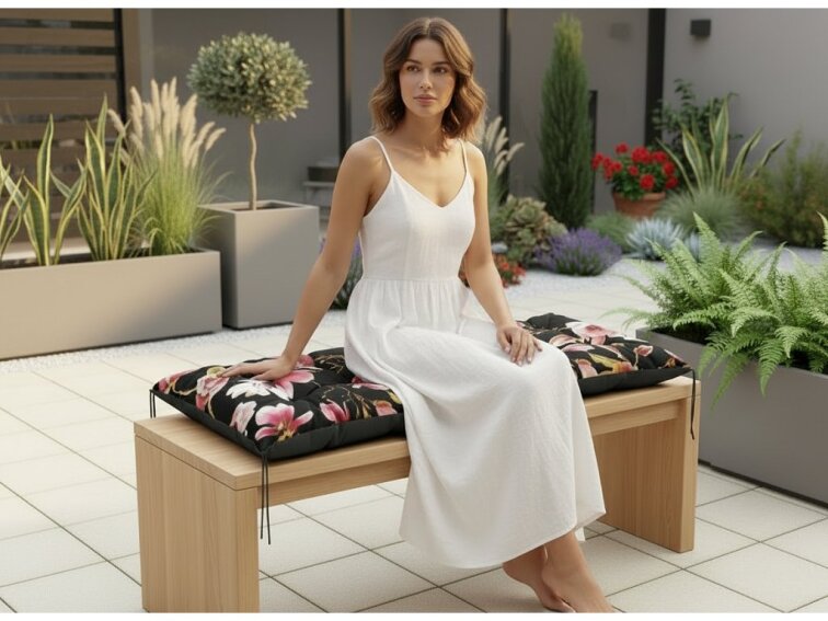 Prošívané sezení na lavici WILSON vzor 65 různé rozměry, polstr na zahradní lavici - sedák Mybesthome