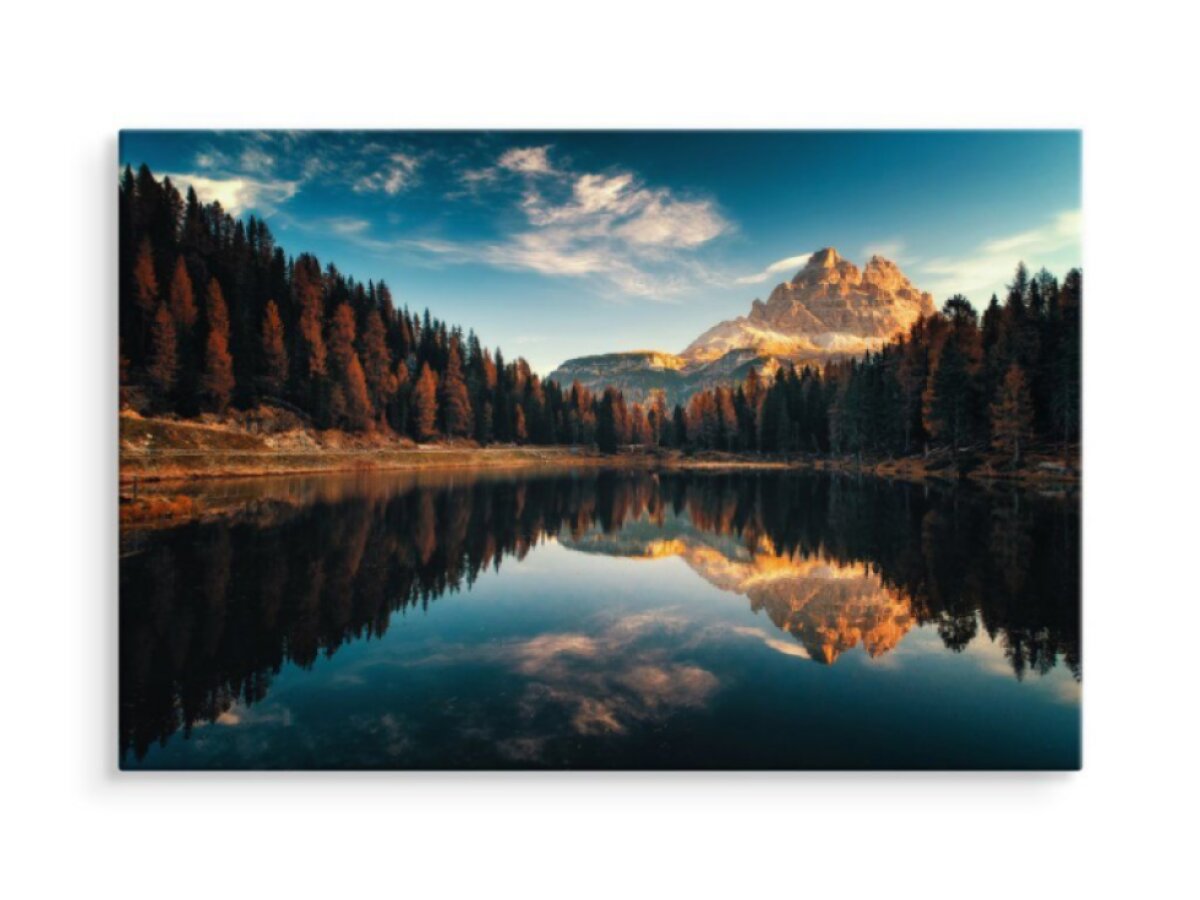 Plátno Jezero Antorno, Itálie