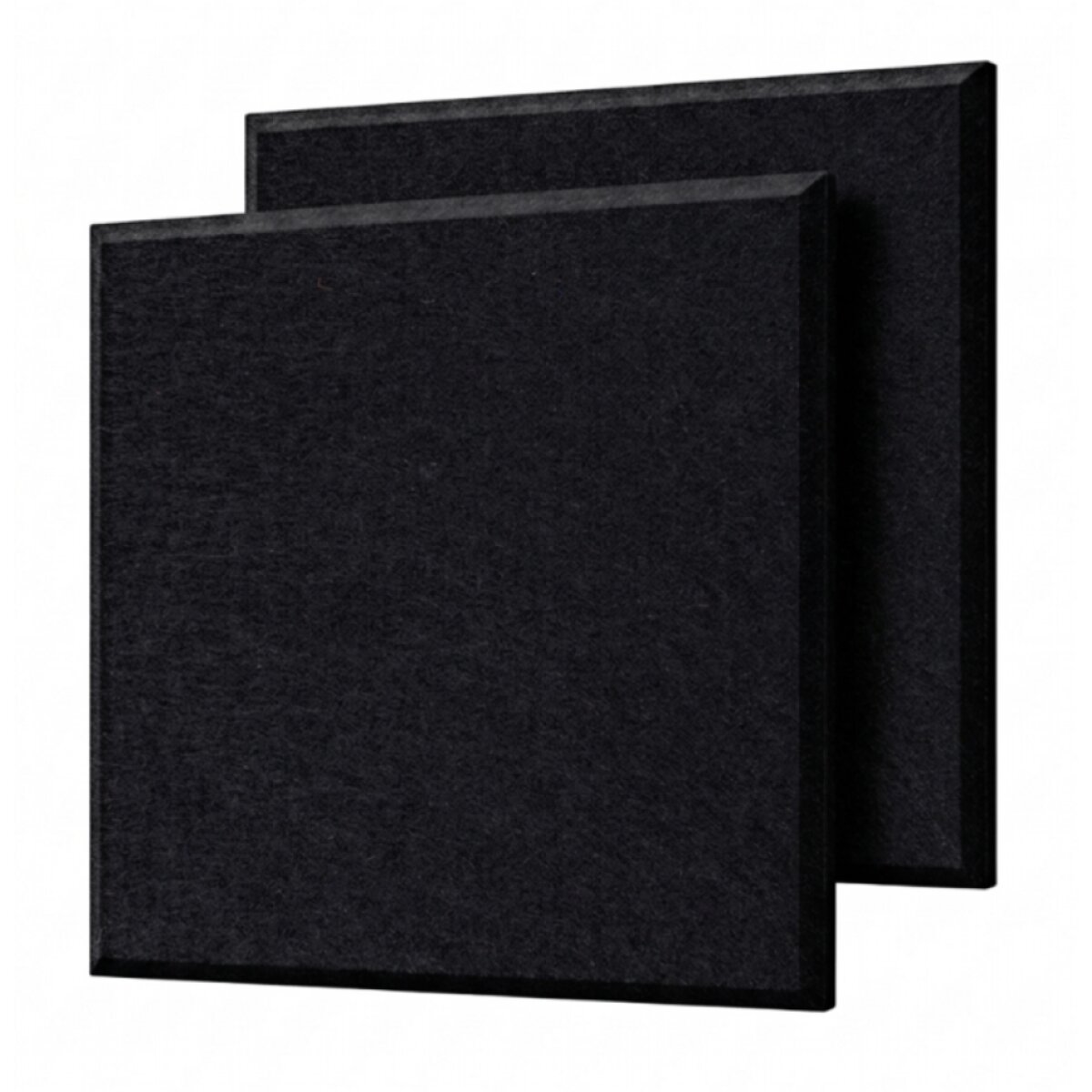 Dekorativní filcový nástěnný panel CROSS černá 40x40 cm čtverec - Cena za 2 kusy v balení