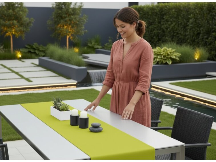 Venkovní běhoun - ubrus RUNNER color 32 olivová, různé rozměry Mybesthome