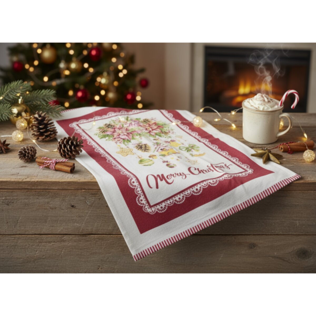 Vánoční kuchyňský ručník COUNTRY JOEL 50 × 70 cm – motiv F