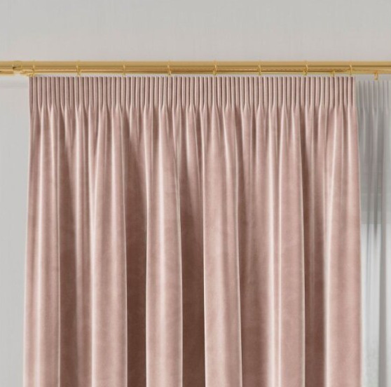 Dekorační závěs s řasící páskou VALMONT 140 cm x 250 nebo 260 cm color 014 světle růžová (cena za 1 kus) MyBestHome