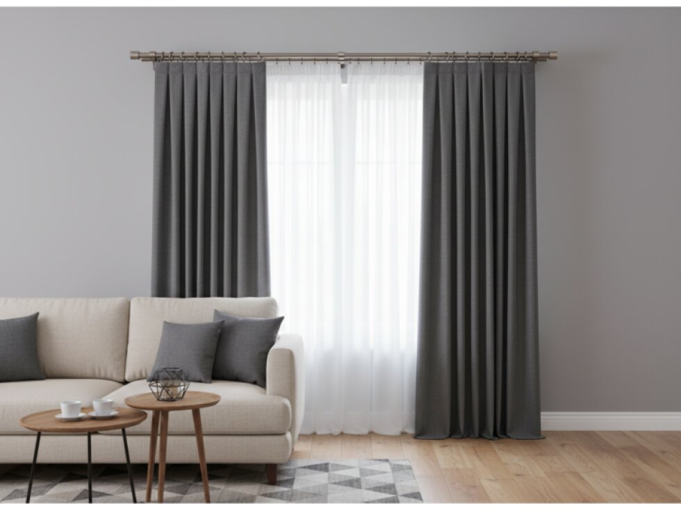 Kovová teleskopická garnýž VINCENZO DUO mosazný antik 200-350 cm Ø 16/19 mm dvouřadá Mybesthome