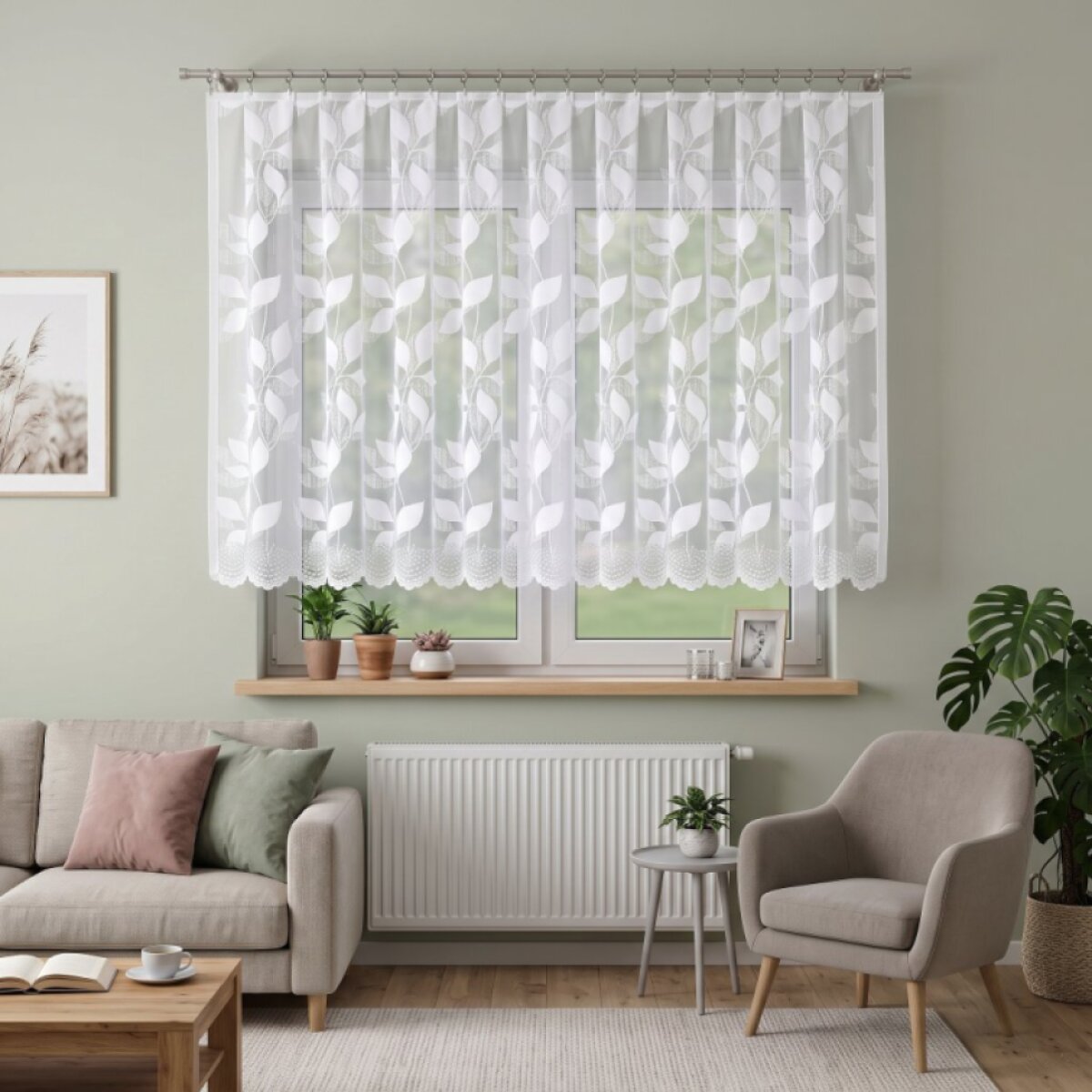 Žakárová záclona na žabky MARTYNA 320x160 cm
