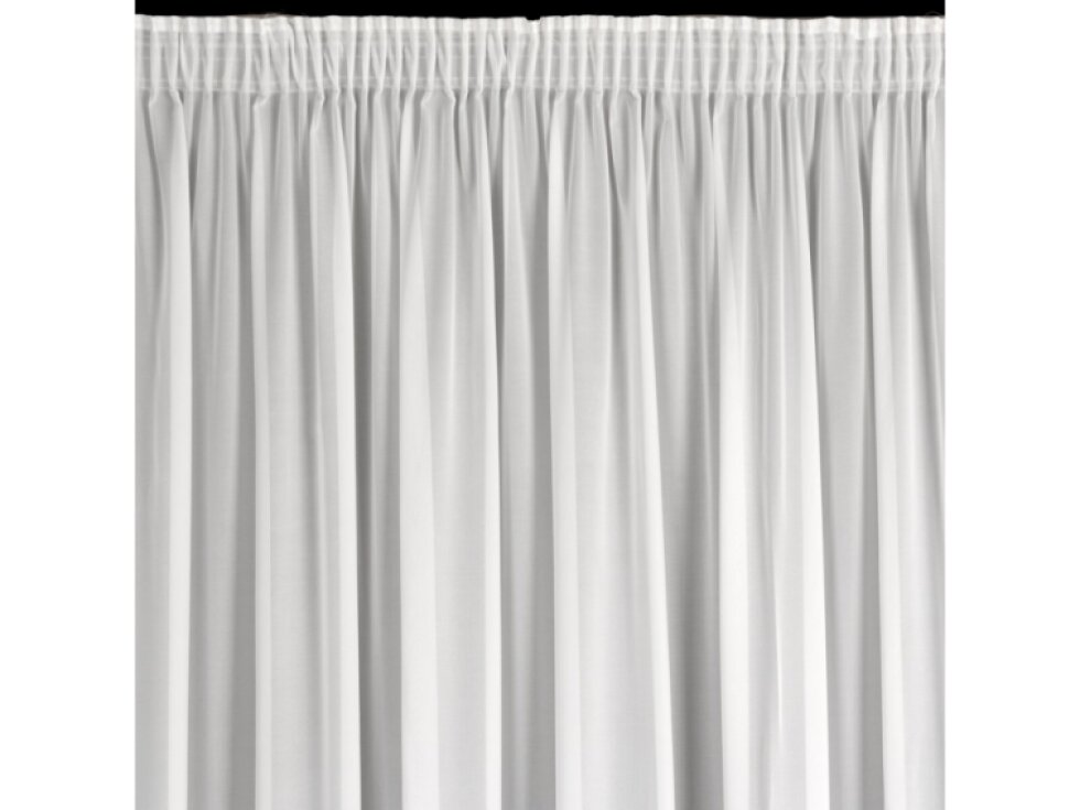 Dekorační krátká matná šifonová záclona s řasící páskou BETTY TAPE 400x160 cm bílá MyBestHome
