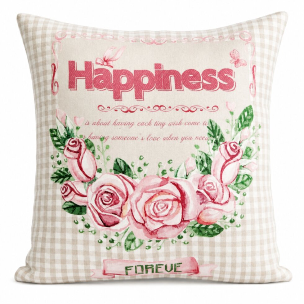 Povlak na polštář HAPPINESS 40x40 cm MyBestHome