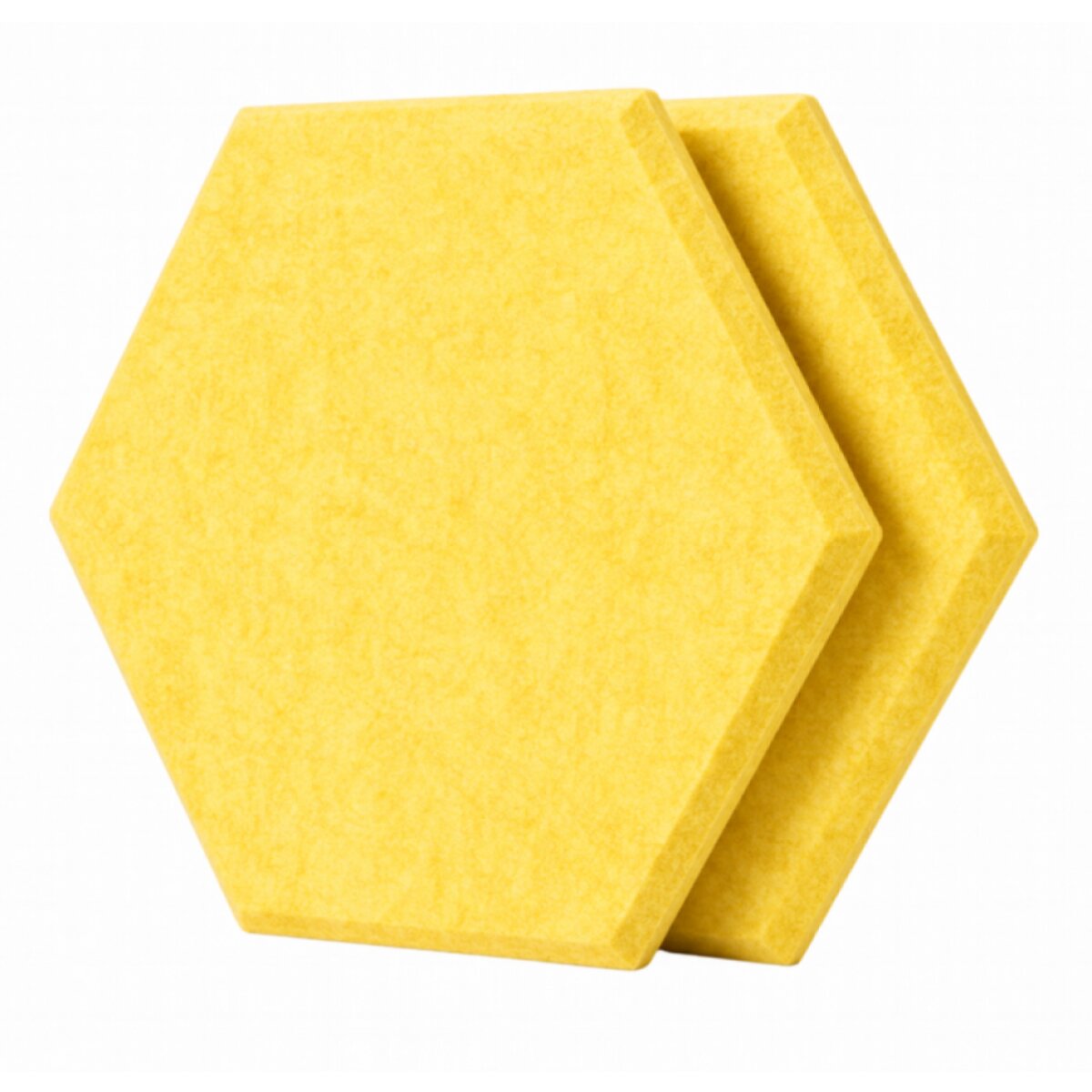 Dekorativní filcový nástěnný panel CROSS žlutá 40x46 cm hexagon - sada 2 ks