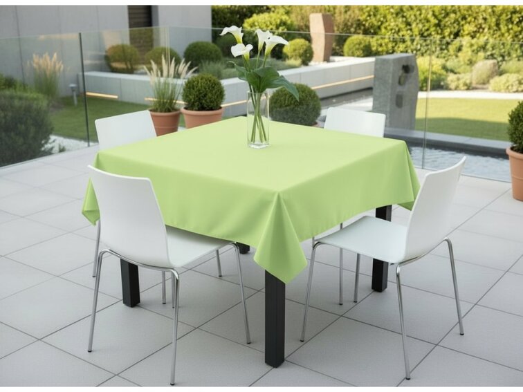 Venkovní čtvercový ubrus TERRA color 20 pistáciová, různé rozměry Mybesthome