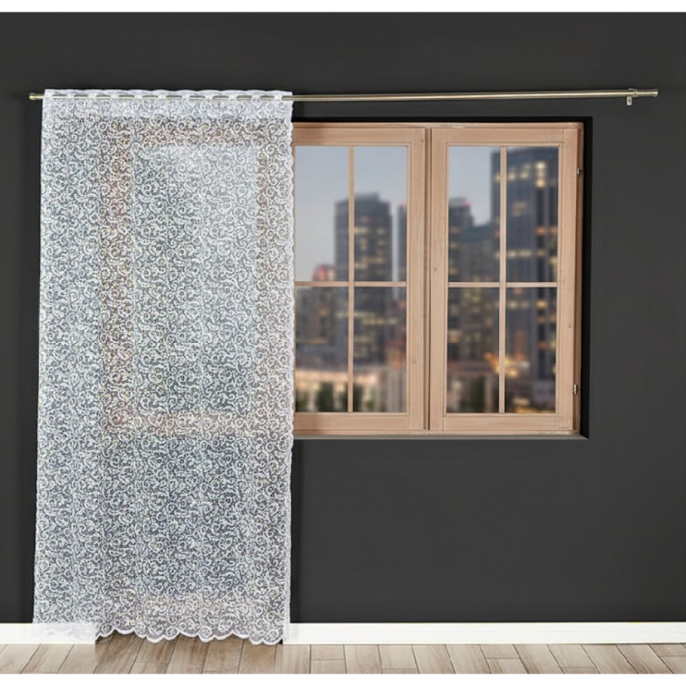 Dekorační žakárová dlouhá záclona na žabky KATARZYNA 140x250 cm (cena za 1 kus) MyBestHome