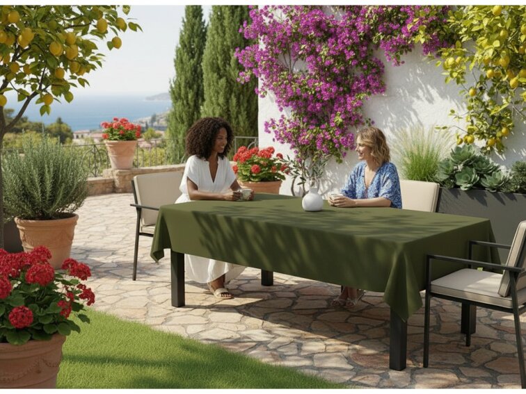Venkovní ubrus GARDEN color 18 tmavě zelená, různé rozměry Mybesthome