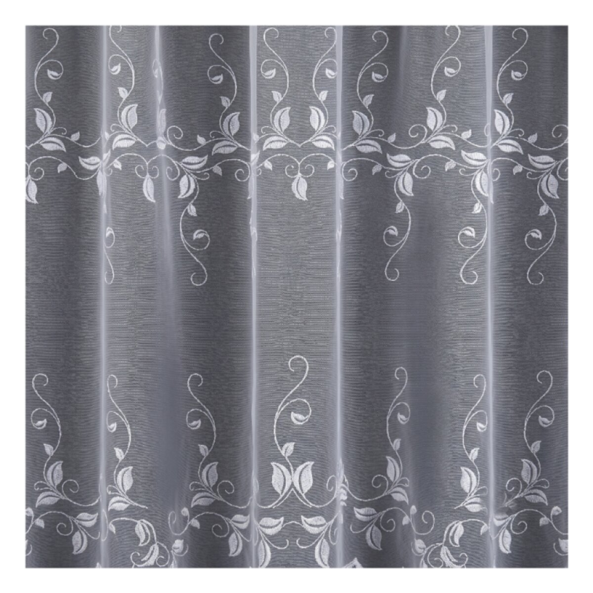 Dekorační žakárová záclona s řasící páskou KAMILA 250 bílá 200x250 cm MyBestHome