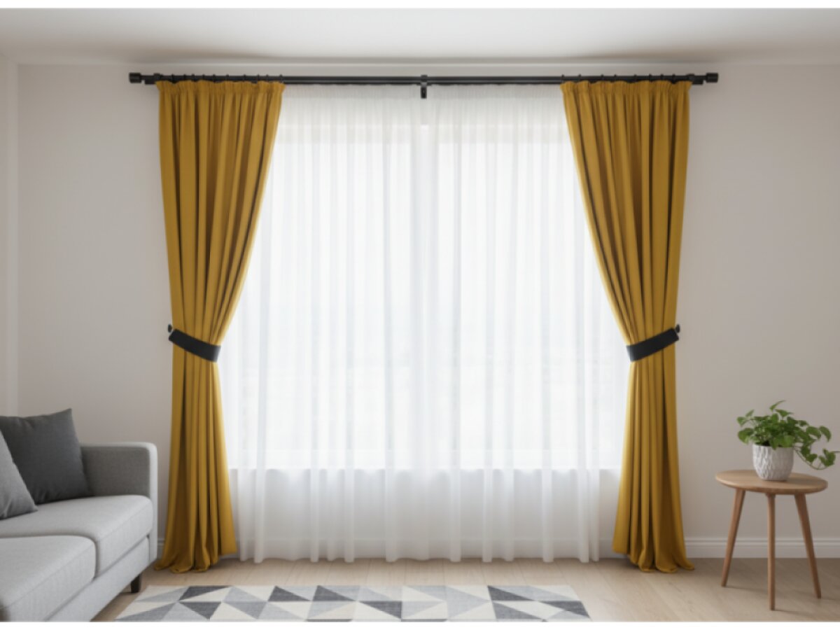 Kovová teleskopická garnýž VINCENZO DUO černá 200-350 cm Ø 16/19 mm dvouřadá Mybesthome