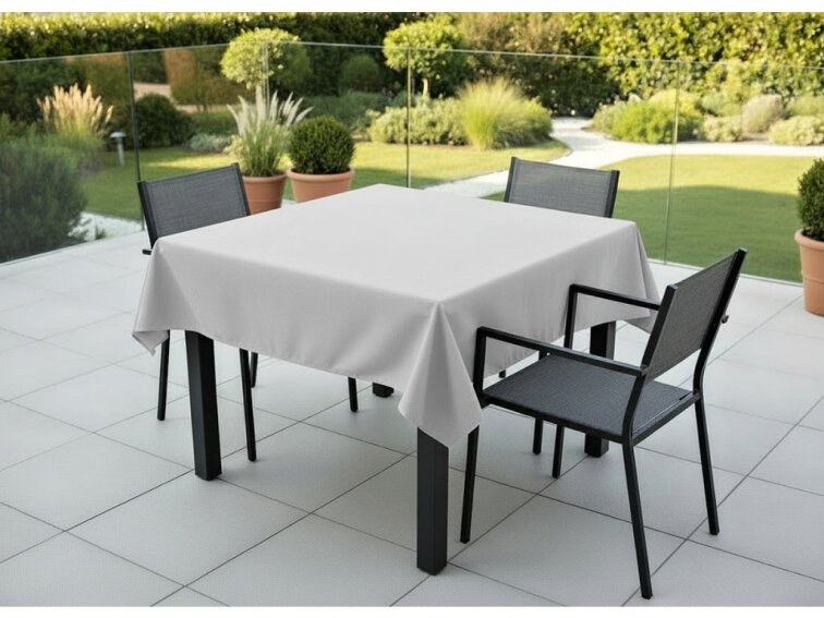 Venkovní čtvercový ubrus TERRA color 03 světle šedá, různé rozměry Mybesthome