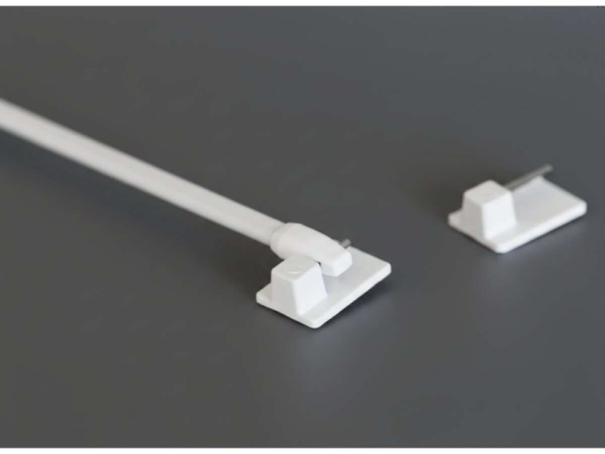 Vitrážová teleskopická samolepící tyč - vitrážka 40-60 cm, 60-80 cm VARIO MINI 2 kusy bílá Mybesthome