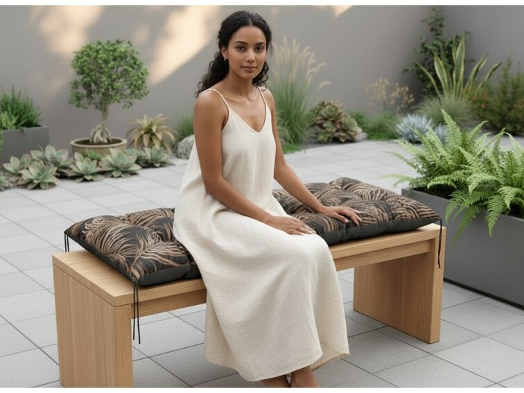 Prošívané sezení na lavici WILSON vzor 138 různé rozměry, polstr na zahradní lavici - sedák Mybesthome