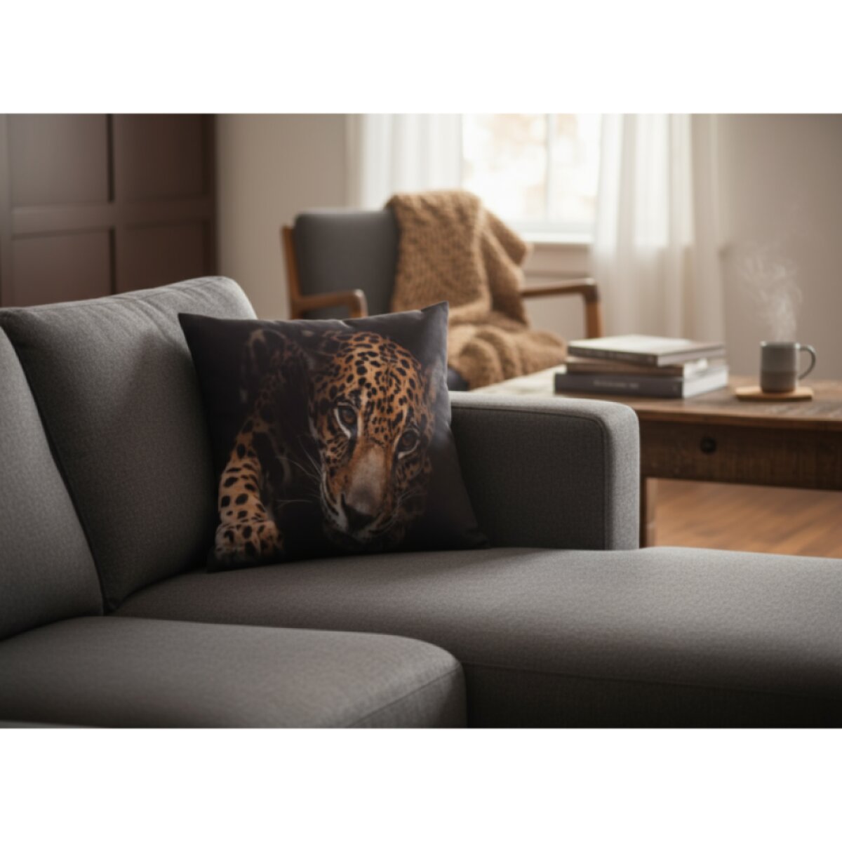 Povlak na polštář JAGUÁR 40x40 cm motiv jaguár MyBestHome