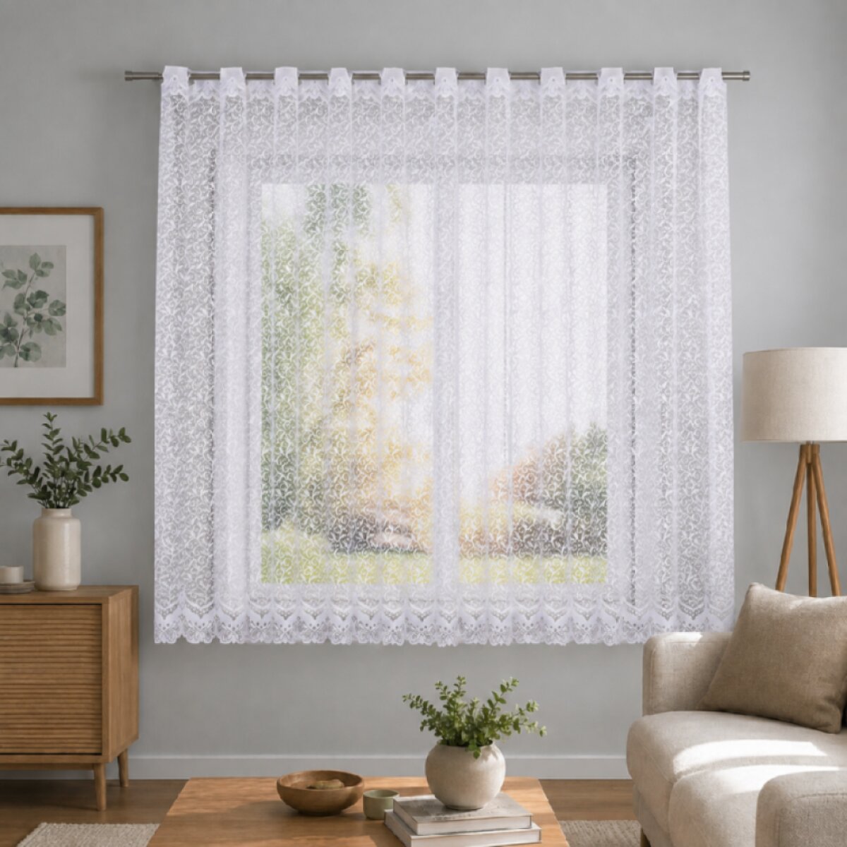 Dekorační krátká záclona na žabky nebo garnýž BOGUMILA 400x160 cm MyBestHome