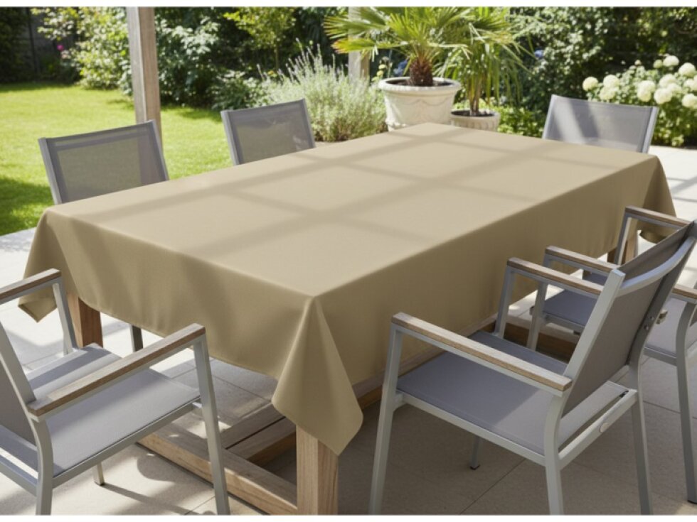 Venkovní ubrus GARDEN color 21 béžová, různé rozměry Mybesthome