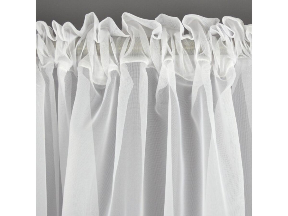 Dekorační voálová záclona s řasící páskou JULIA bílá 145x150 cm MyBestHome 1+1 zdarma
