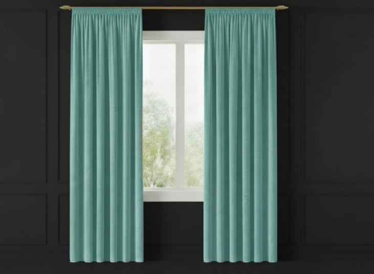 Dekorační závěs s řasící páskou VALMONT 140 cm x 250 nebo 260 cm color 007 mátová (cena za 1 kus) MyBestHome