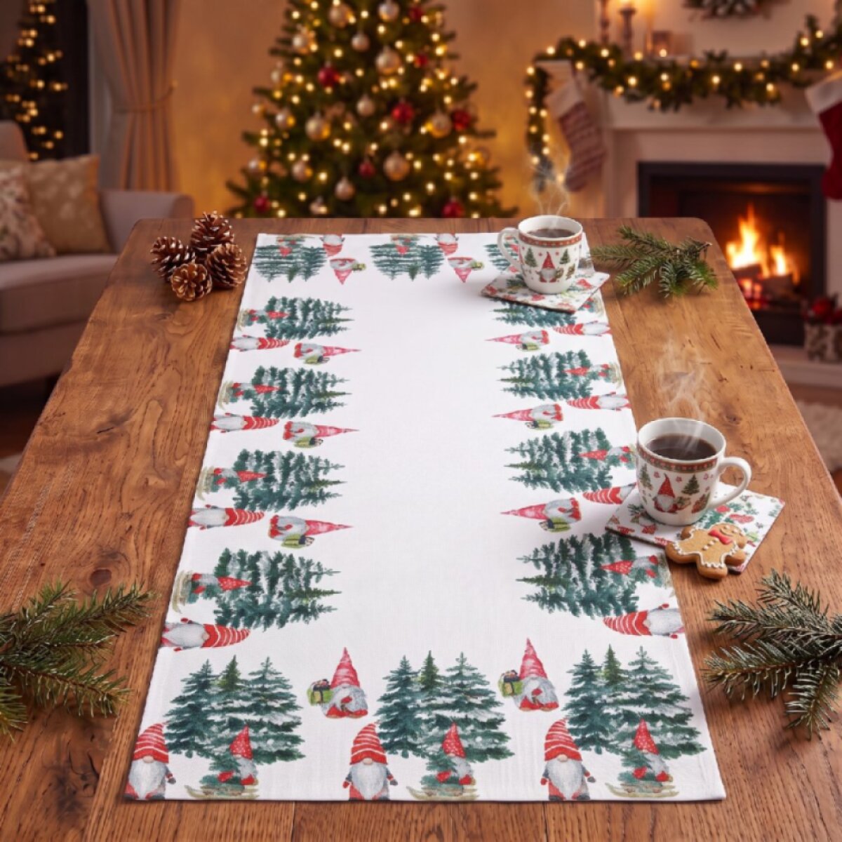 Vánoční běhoun na stůl CHRISTMAS ELF 40x85 cm