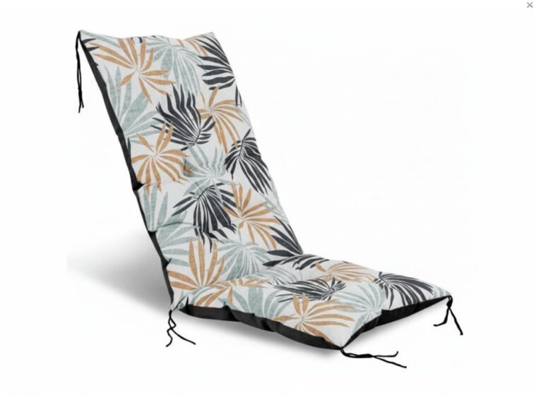 Zahradní prošívaný podsedák na židli s opěrkou 50x50x80 cm CALLUM vzor 134 Mybesthome