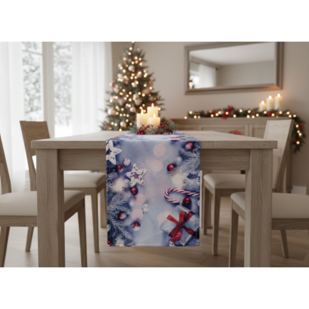 Vánoční běhoun na stůl PHOTO DECOR motiv A 35x180 cm