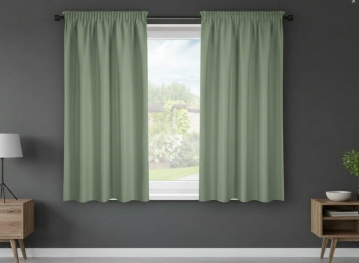 Dekorační krátký závěs s řasící páskou SAMARA olivová 140x175 cm (cena za 1 kus) MyBestHome