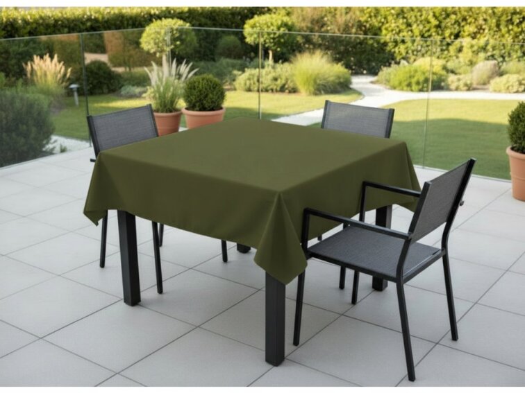 Venkovní čtvercový ubrus TERRA color 18 tmavě zelená, různé rozměry Mybesthome