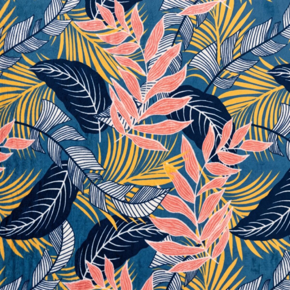 Deka z mikrovlákna TROPICS modrá 150x200 cm