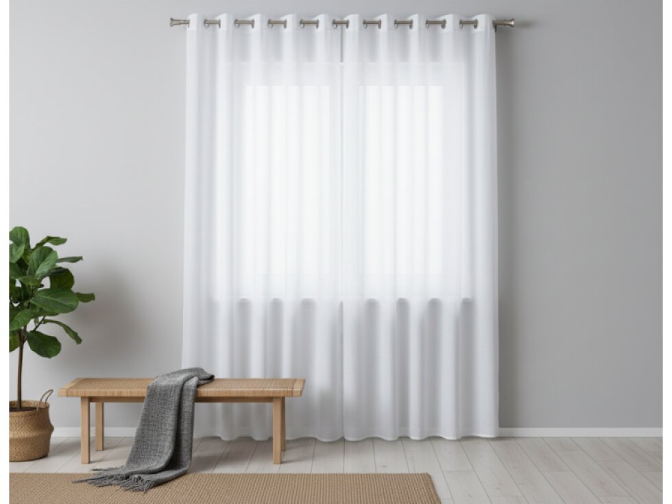 Dekorační dlouhá záclona s kroužky SOFIA bílá 290x260 cm MyBestHome