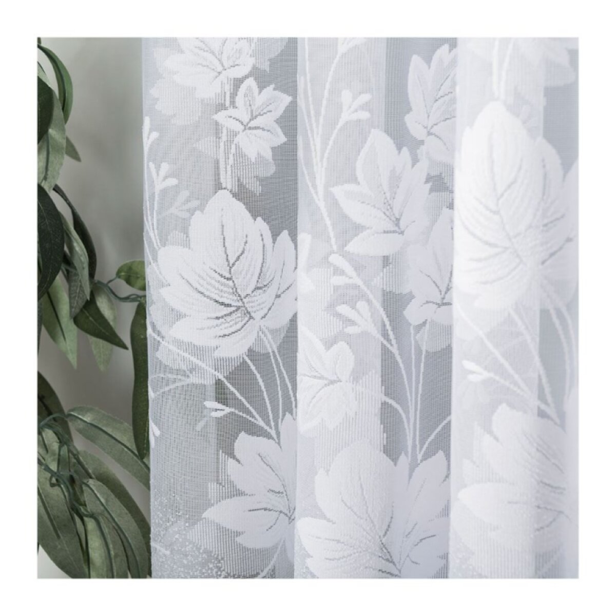 Dekorační krátká vzorovaná záclona na žabky BOZENA 500x160 cm MyBestHome