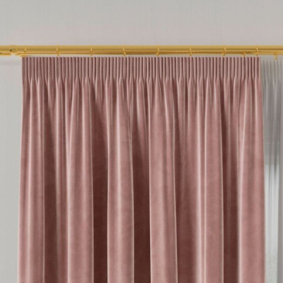 Dekorační závěs s řasící páskou VALMONT 140 cm x 250 nebo 260 cm color 013 růžová (cena za 1 kus) MyBestHome