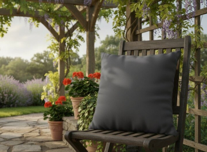 Dekorační venkovní polštář s výplní CARACAS color 02 antracit 40x40, 50x50 cm Mybesthome