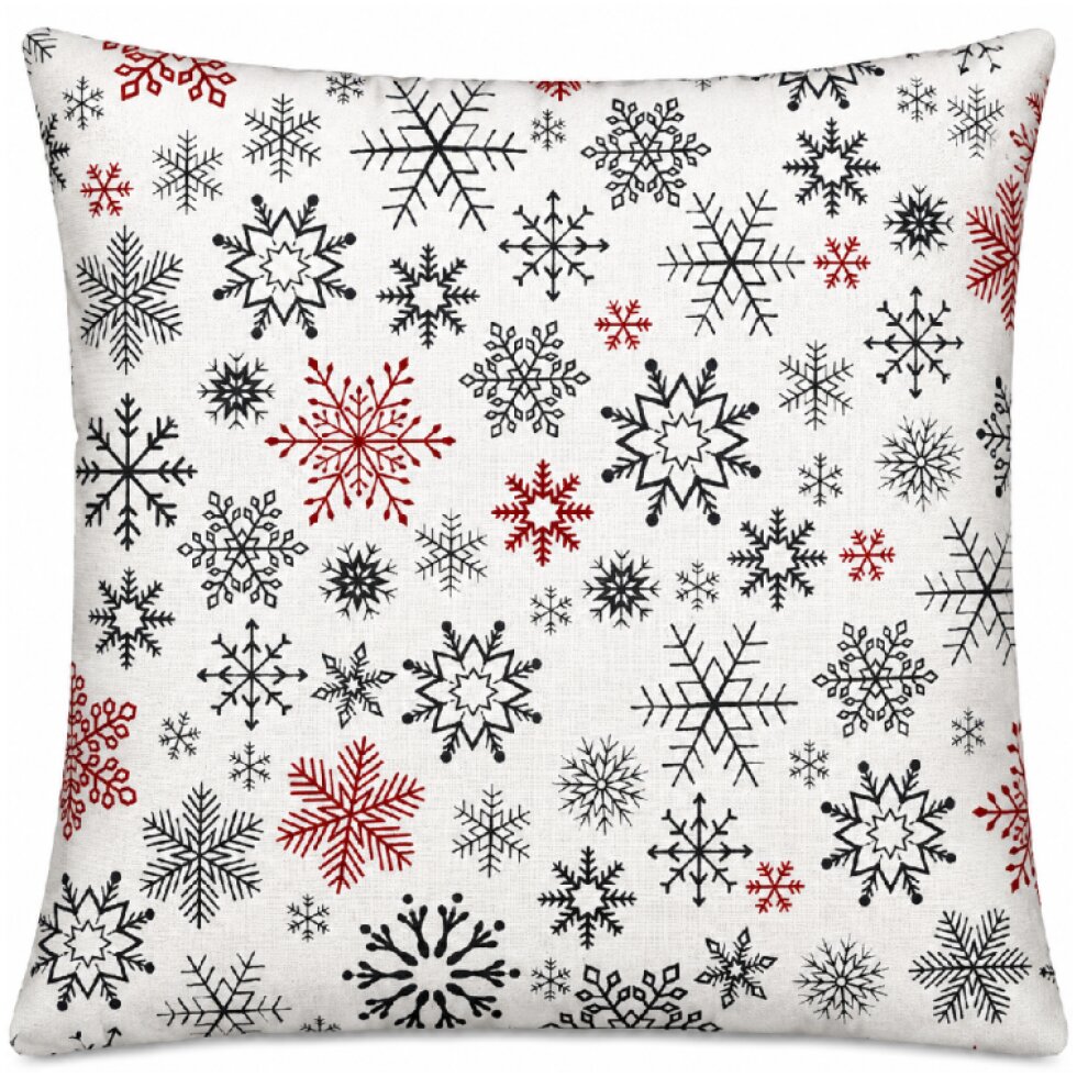 Bavlněný vánoční povlak na polštář 002 CHRISTMAS TIME 100% bavlna 40x40 cm,