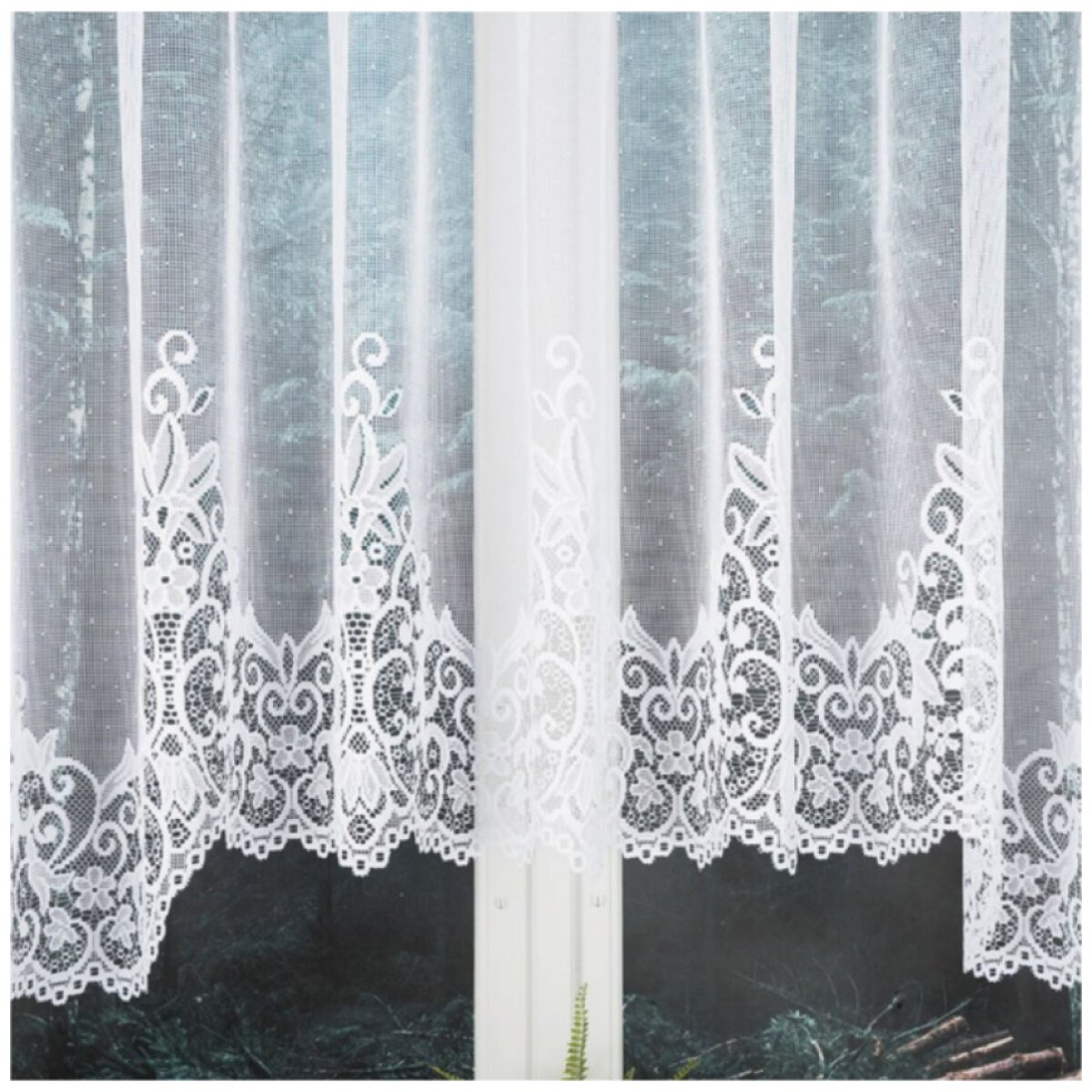 Dekorační oblouková krátká záclona na žabky BERENIKA 400x160 cm MyBestHome