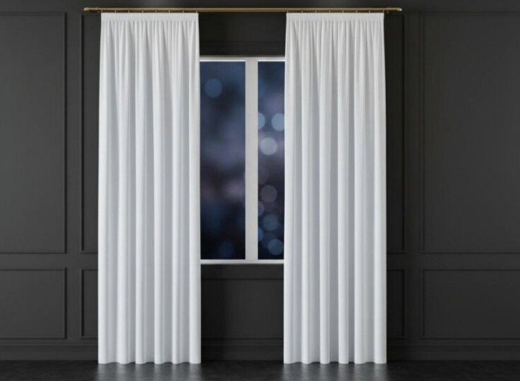 Dekorační závěs s řasící páskou VALMONT 140 cm x 250 nebo 260 cm color 101 bílá (cena za 1 kus) MyBestHome