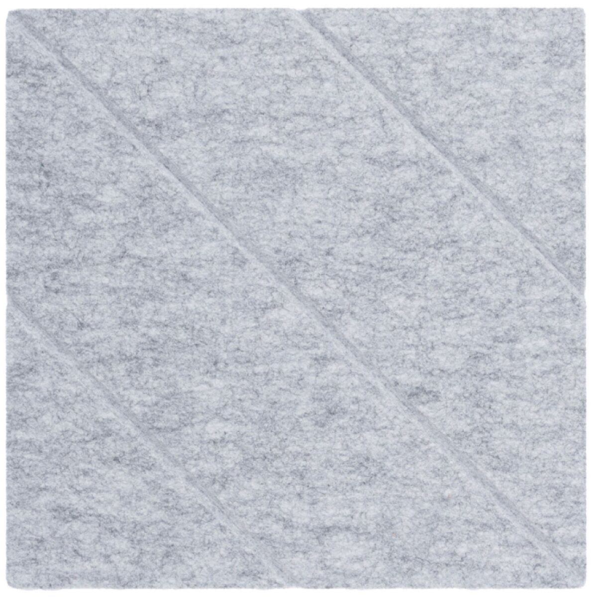 Dekorativní filcový nástěnný panel CROSS DESIGN šedá 40x40 cm čtverec - Cena za 2 kusy v balení